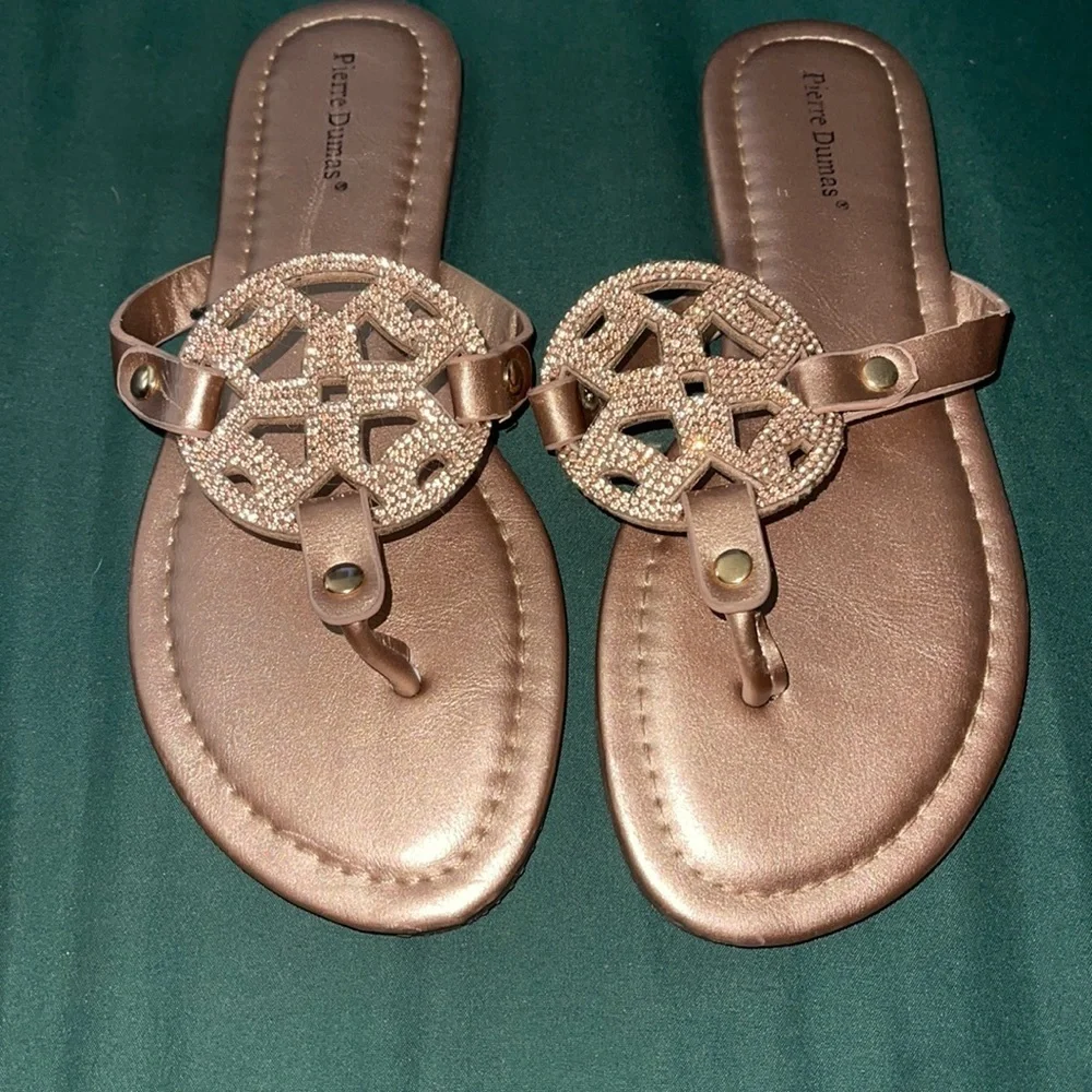 Size 7 bronze sandals